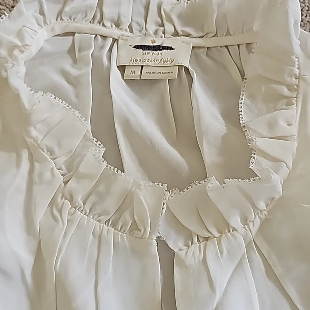 Kate spade raffle silk blouse